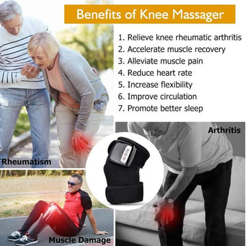 POSSESSORS teach Heated Knee Massager, 12W Electric Heating Knee Massager Far Infrared Joint Brace Support for Muscles Arthritis Sports Injury Pain Relief - Imported from UK